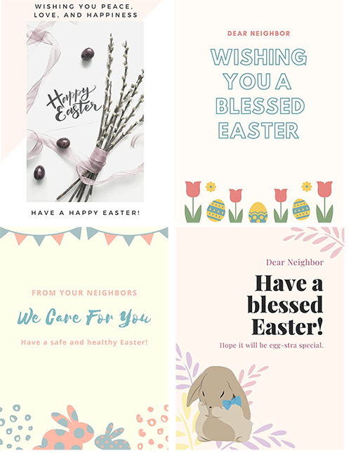 Four Easter Cards